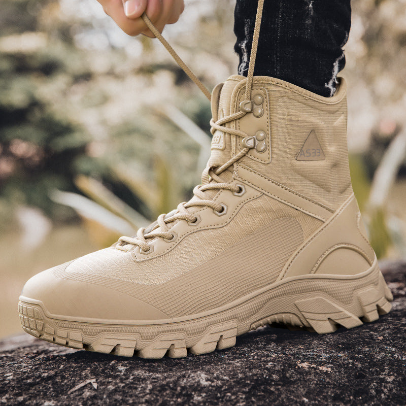 Herren Wanderstiefel atmungsaktiv rutschfest Outdoor Schuhe