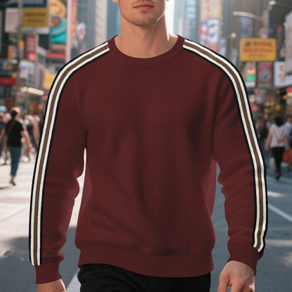 Herren Sweatshirt Sportlich mit Streifen Modern