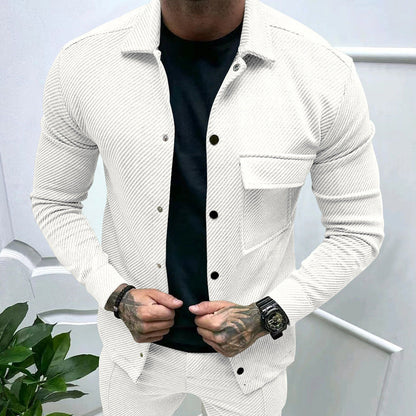Herren Blazer Jacke Mit Brusttasche Modern