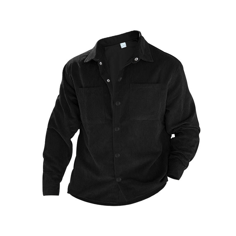 Herren Freizeitshirt Weich Komfort Taschen Sportlich