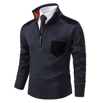 Herren Pullover Lässig Mit Reißverschluss Moderner Kragen