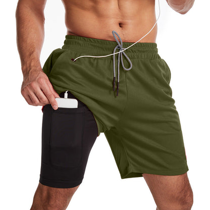 Herren Sport Shorts Atmungsaktiv Mit Taschen