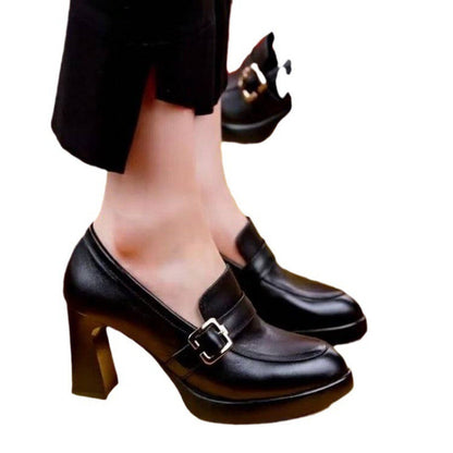 Damen High Heels Schuhe mit Schnallen Elegante Pumps