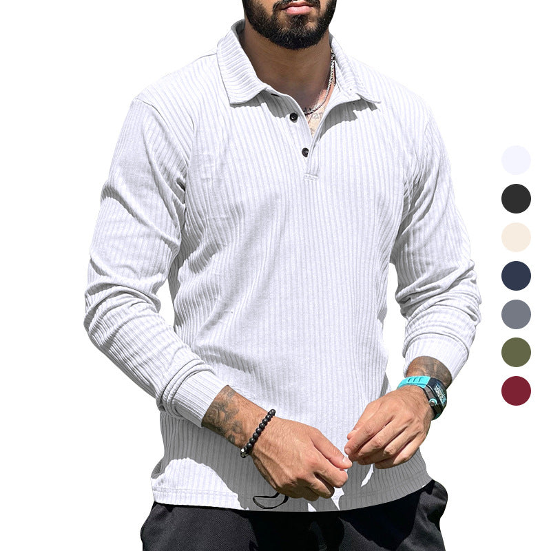 Herren Strickpullover Lang Knopfleiste Strukturiert Modern - BerlinGlamour