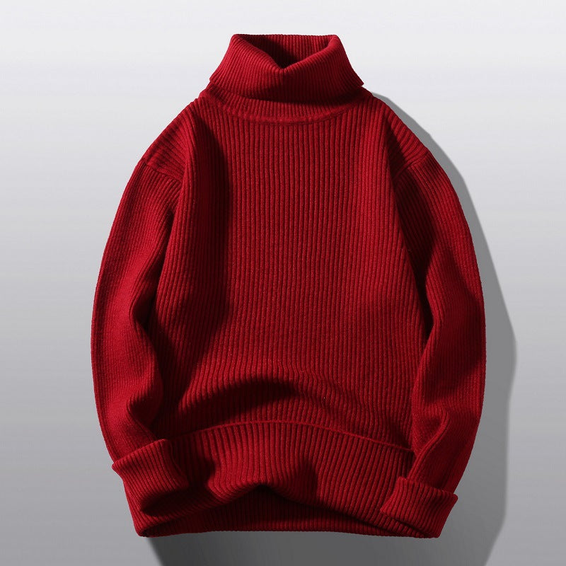 Herren Rollkragenpullover Strick Bequem Modern