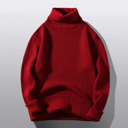Herren Rollkragenpullover Strick Bequem Modern
