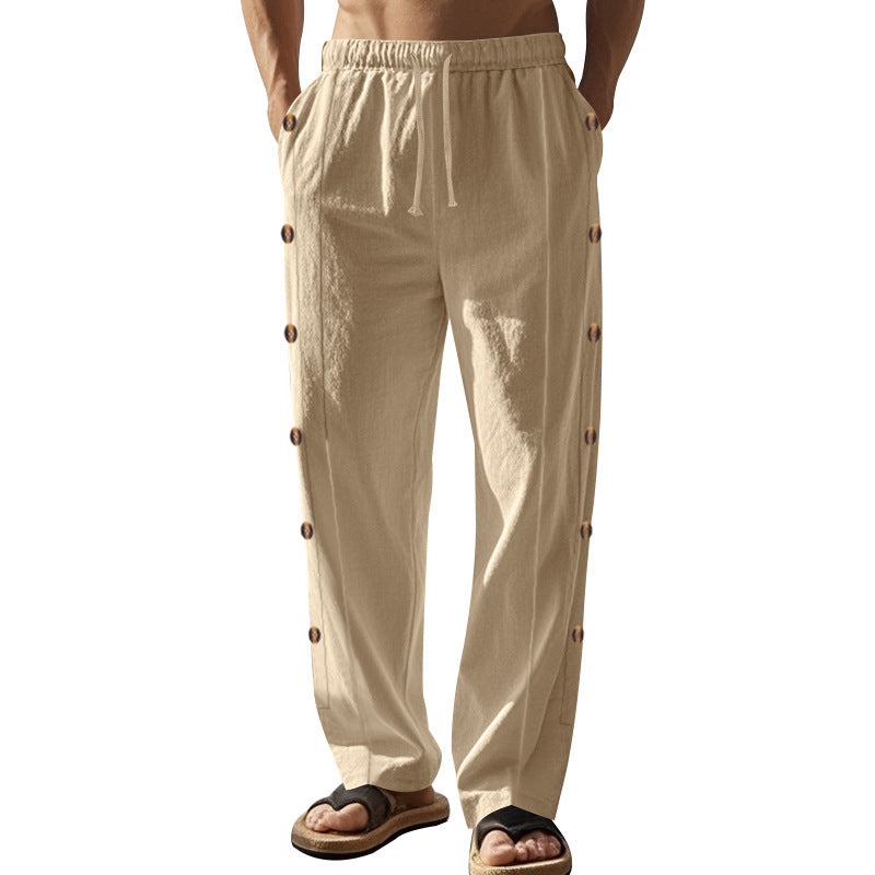 Herren Strandhose Bequem Elastisch Mit Knöpfen - BerlinGlamour