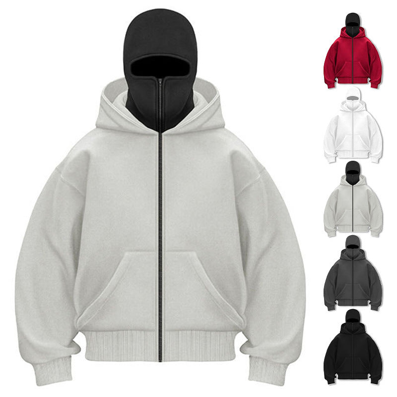Herren Kapuzenpullover Großes Modell Reißverschluss Oversized - BerlinGlamour