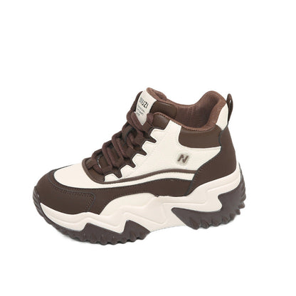 Damen Sneaker Hoch High Top Sneakers Sportlich Chunky
