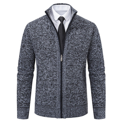 Herren Strickjacke Elegante Reißverschluss Modern