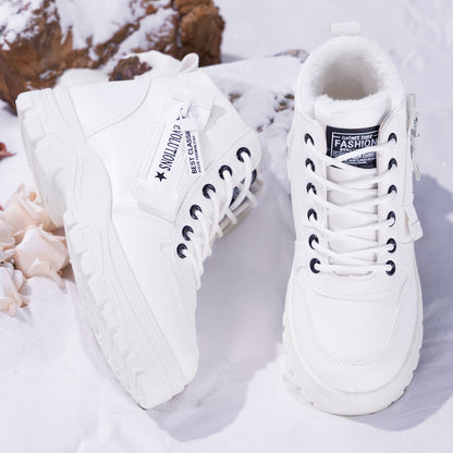 Damen Winterboots Warmfutter Rutschfest Schneestiefel Modern