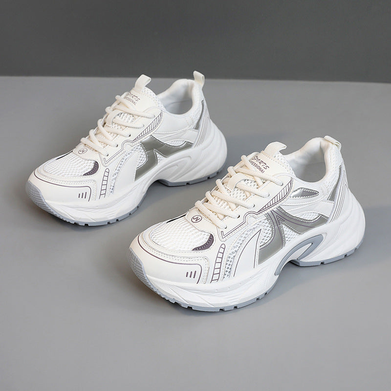 Damen Sport Schnürschuhe Laufschuhe Atmungsaktive Mesh