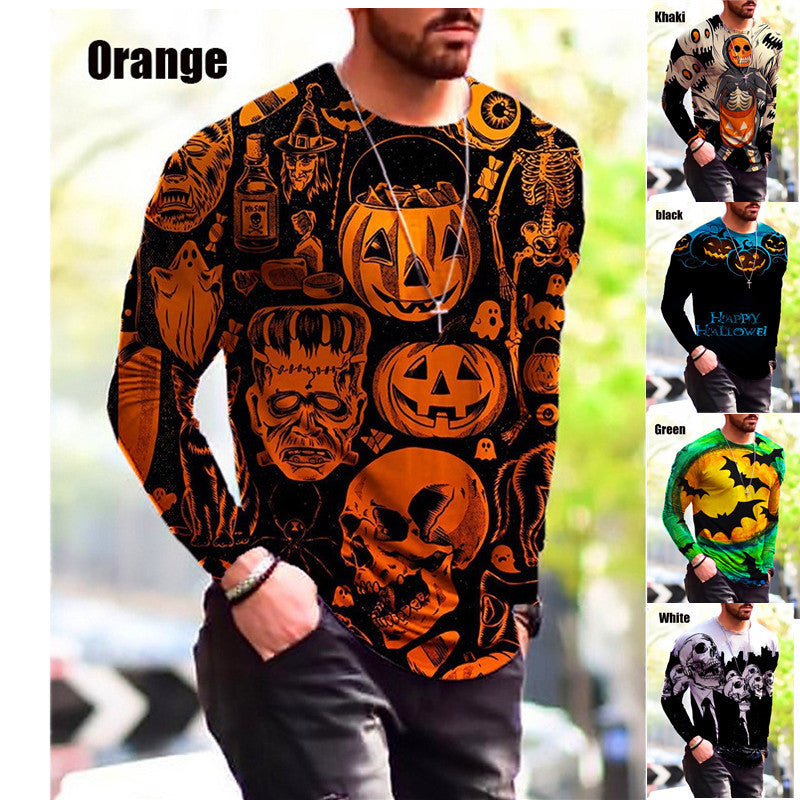 Halloween Langarmshirt Herren Gruselig Berlin Style - BerlinGlamour