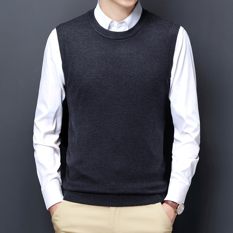 Herren Strickweste Elegante Grau Modern
