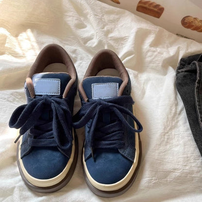 Damen Sneaker Bequem Leder Weich Gepolstert