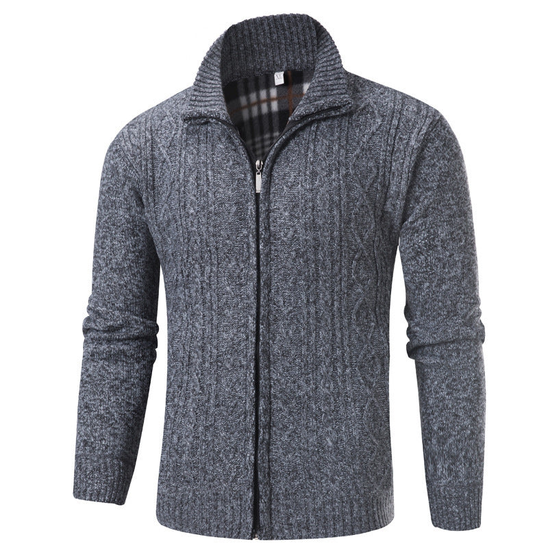 Herren Strickpullover Stehkragen Modern Trendy
