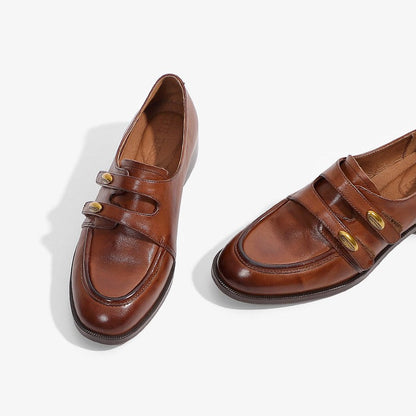 Damen Mokassins Elegante Schuhe mit Riemchen Gold