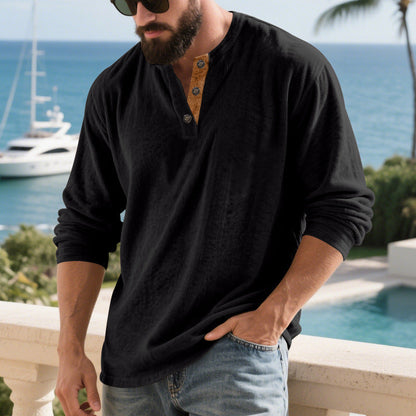 ein Beispiel: Herren Langarm-Henley-Shirt mit strukturiertem Material und modischen Knopfdetails BerlinGlamour 

Dieser Titel ist zu lang und enthält zu viele Wörter.