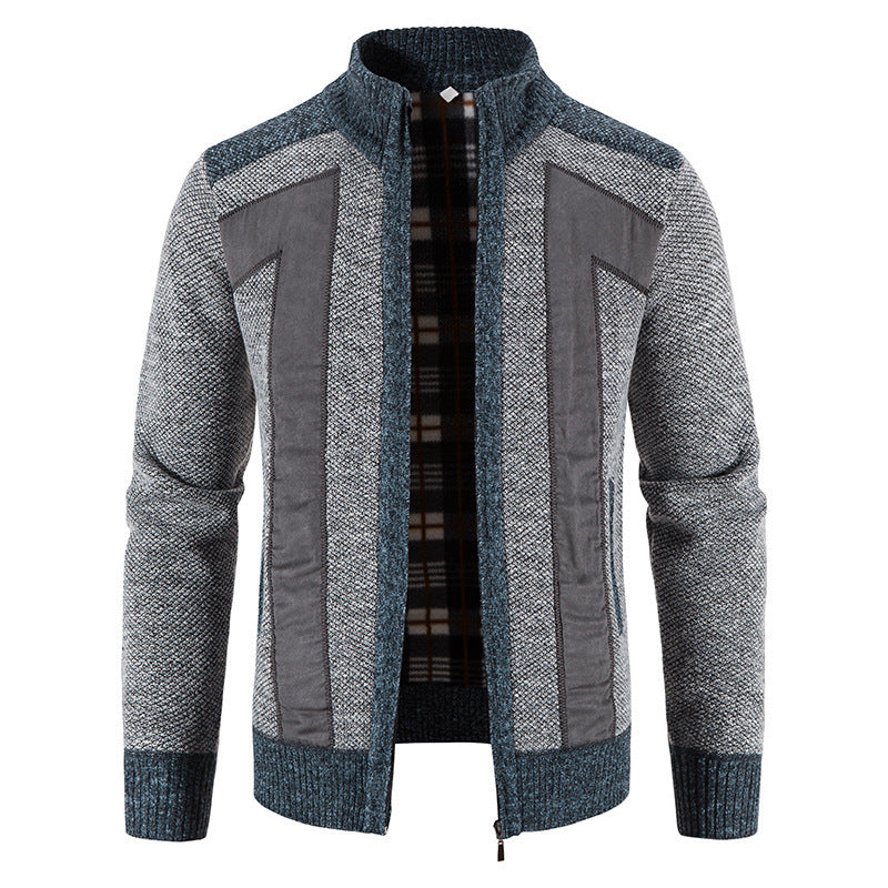 Herren Strickjacke Modern Slim Fit mit Reißverschluss