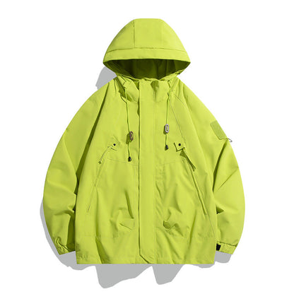 Herren Outdoorjacke Vielseitig Verstellbar Große Taschen