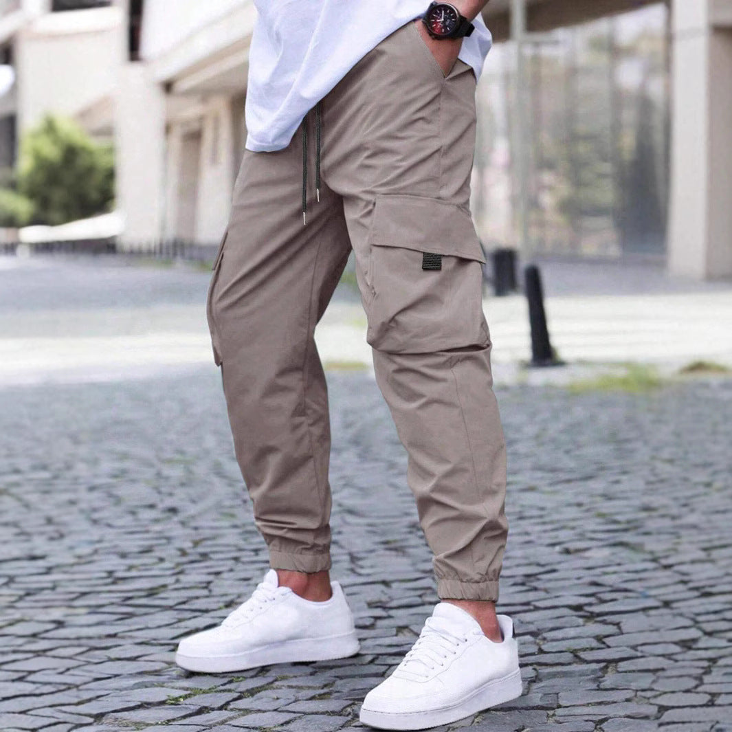 Herren Cargo-Hose Bequem Vieltaschen Elastisch
