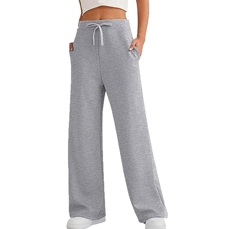 Damen Hose Freizeit Bequem Elastisch Mit Taschen