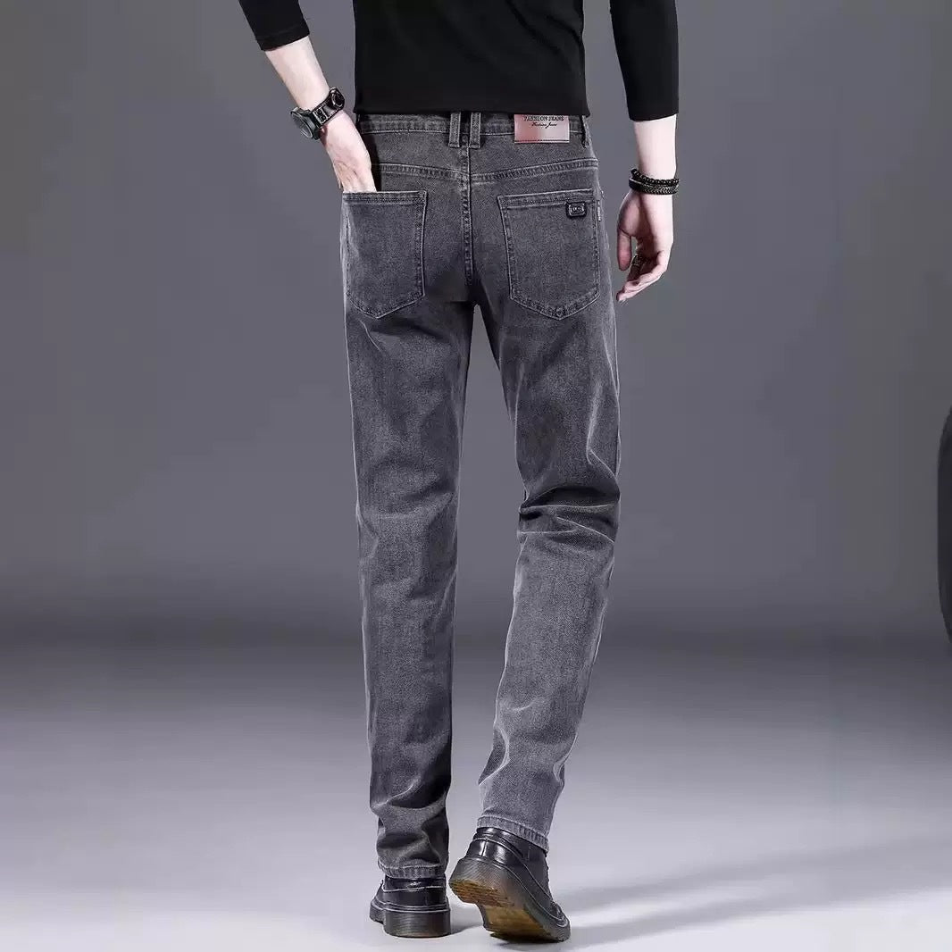 Herren Jeans Slim Fit Weich Denim Modern