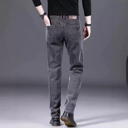 Herren Jeans Slim Fit Weich Denim Modern
