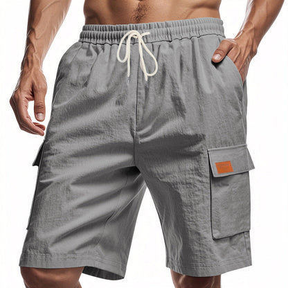 Herren Cargo-Shorts Bequem Vieltaschen Elastisch