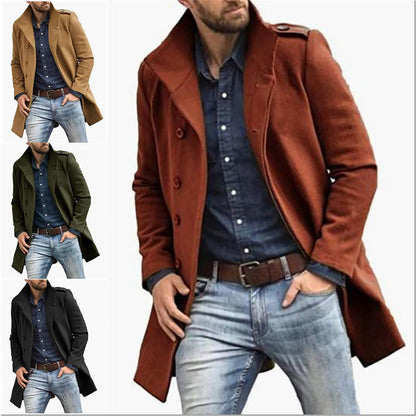 Herren Trenchcoat Langlebig Stylisch Wasserfest - BerlinGlamour