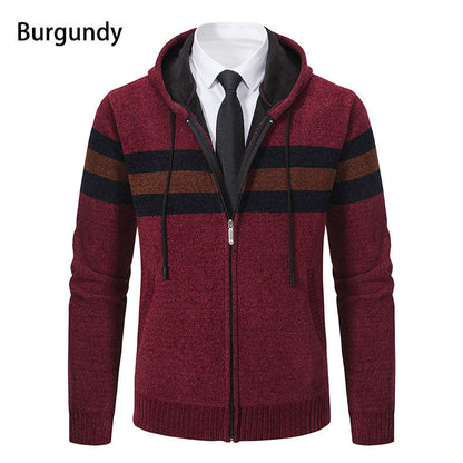 Herren Kapuzenjacke Modisch Strukturiert Elegant