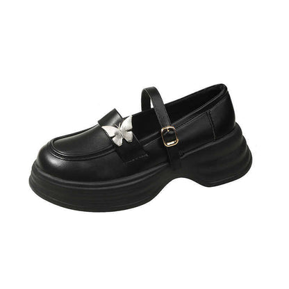 Damen Loafer Schuhe Elegante Blumen Detail