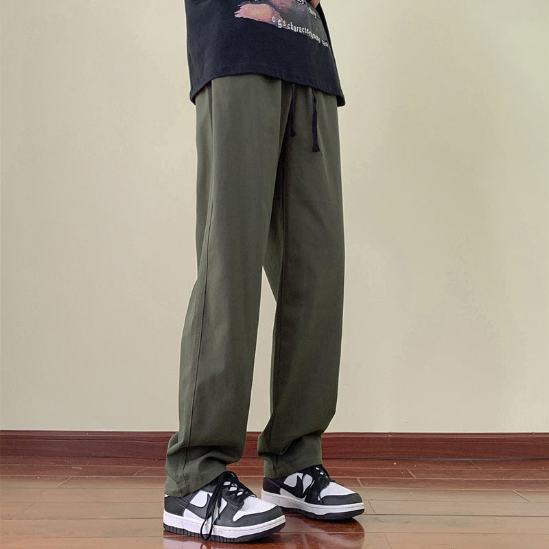 Herren Freizeithose Weit Bequem Elastischer Bund