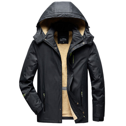 Herren Winterjacke Warm Fleecefutter Praktisch