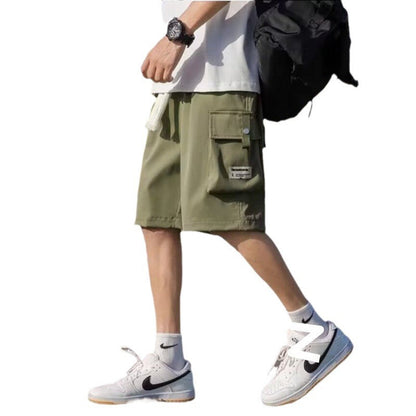 Herren Cargo-Shorts Bequem Mit Vielen Taschen Elastisch