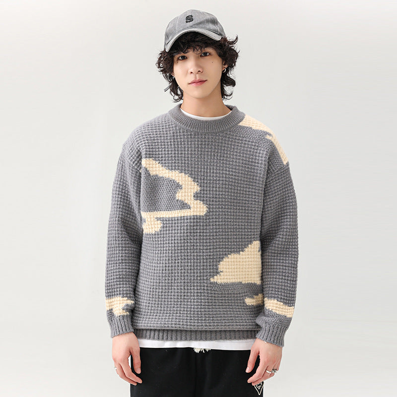 Herren Strickpullover Modern Lässig mit Muster