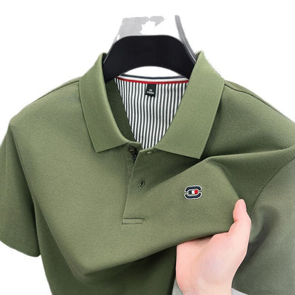 Herren Polohemd Elegantes Piqué Hemd Modern Knopfleiste