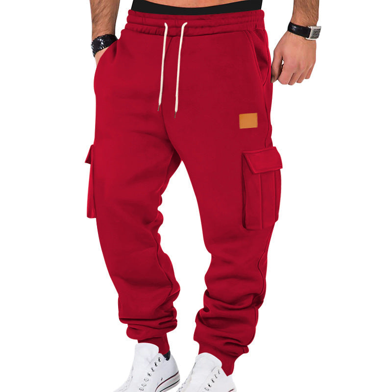 Herren Sweatpants Bequem Cargo mit elastischem Bund
