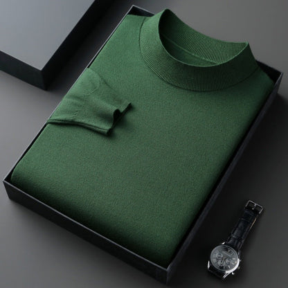 Eleganter Herren Pullover aus Baumwolle Fein Gestrickt