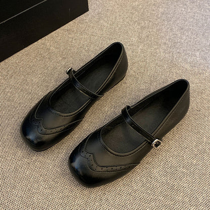 Damen Ballerinas Elegante Riemchen Schuhe Mode
