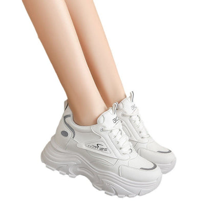 Damen Sneaker Chunky Sportlich Bequem Laufsohle