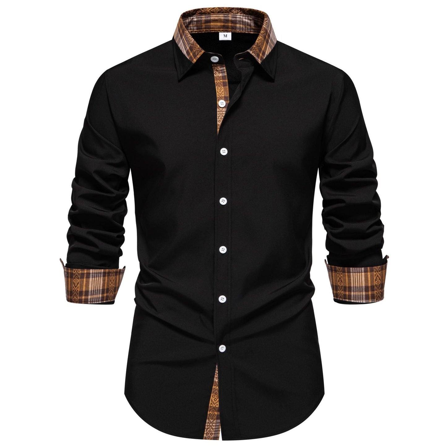 Herren Hemd Langarm Karo Modern Bequem Schnitt - BerlinGlamour