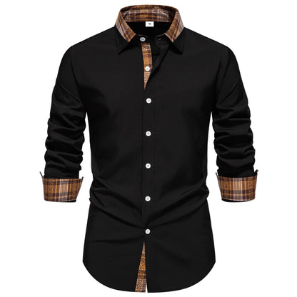 Herren Hemd Langarm Karo Modern Bequem Schnitt - BerlinGlamour