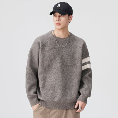 Herren Sweatshirt Lässig Sportlich Streifen