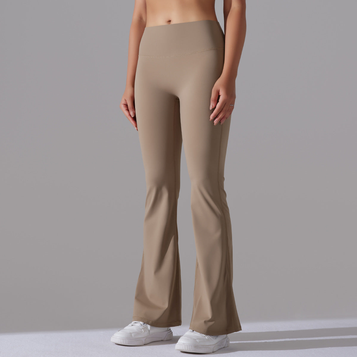 Fitnesshose Damengröße mit Hochem Bund Formende Leggings