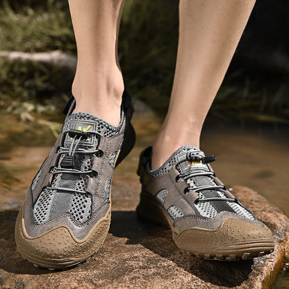 Damen Outdoor-Sandalen Atmungsaktiv mit Verstellriemen Rutschfest