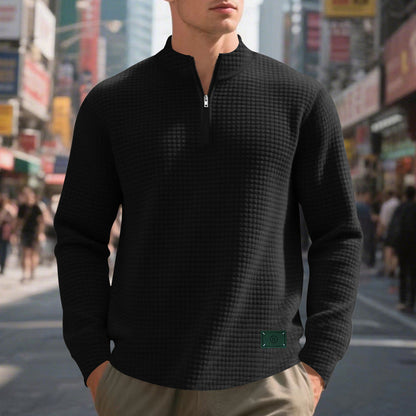 Herren Leichter Pullover mit Reißverschluss Sportlich