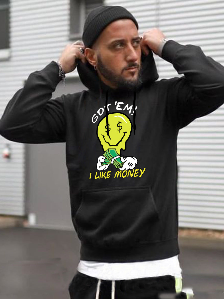 Herren Kapuzenpullover Streetwear Grafik Design Berlin Style