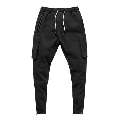Herren Jogginghose Cargo Bequem Reißverschluss Taschen Modern