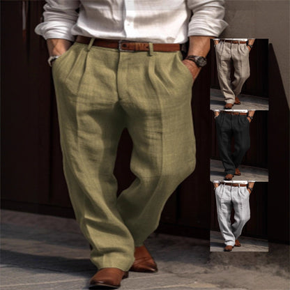 Herren Leinenhose Klassisch Elegant Bequem - BerlinGlamour